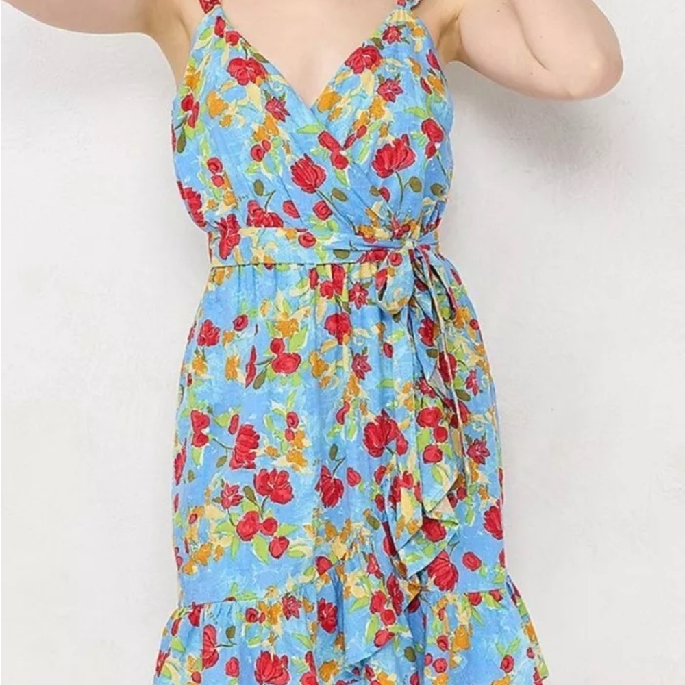 Lauren Conrad Floral Faux Wrap Dress
